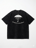 T-Shirt Oversize Acid Wash Noir – Collection "Pourquoi il pleut dedans"